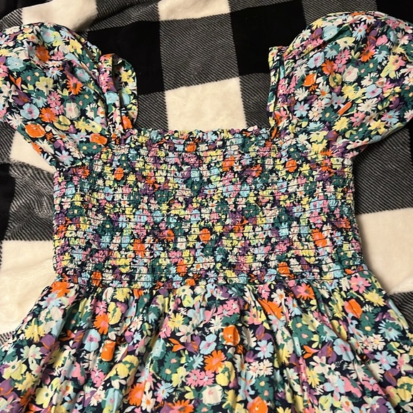 GAP Floral Puffy Sleeved dress size XL - Picture 8 of 12